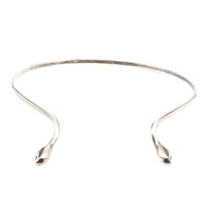 Sterling Silver Snake Choker Necklace #17647